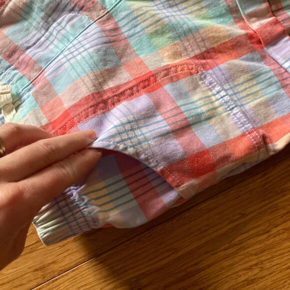 Wonder Nation Girls Plaid Pull On Shorts, Size L - Picture 3 of 5